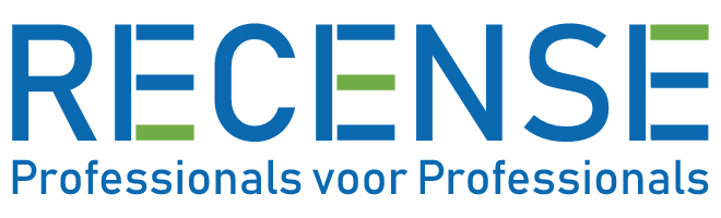 Recense logo 2022 met pay-off